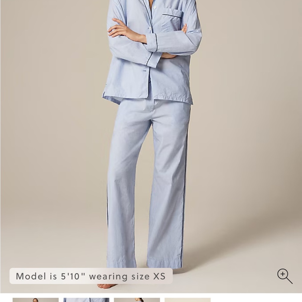 J. Crew Soft Blue Women's Pajama Set